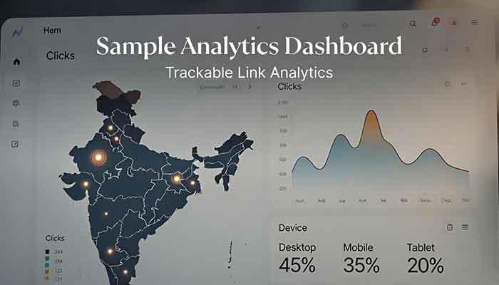 An example of the powerful analytics you get with a link management tool like Uitly, showing clicks by location